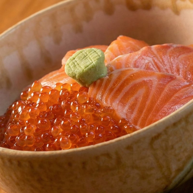 Salmon ikura don