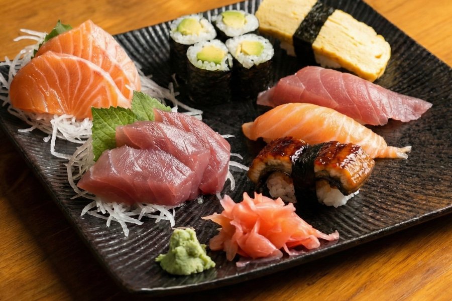 Sushi sashimi set